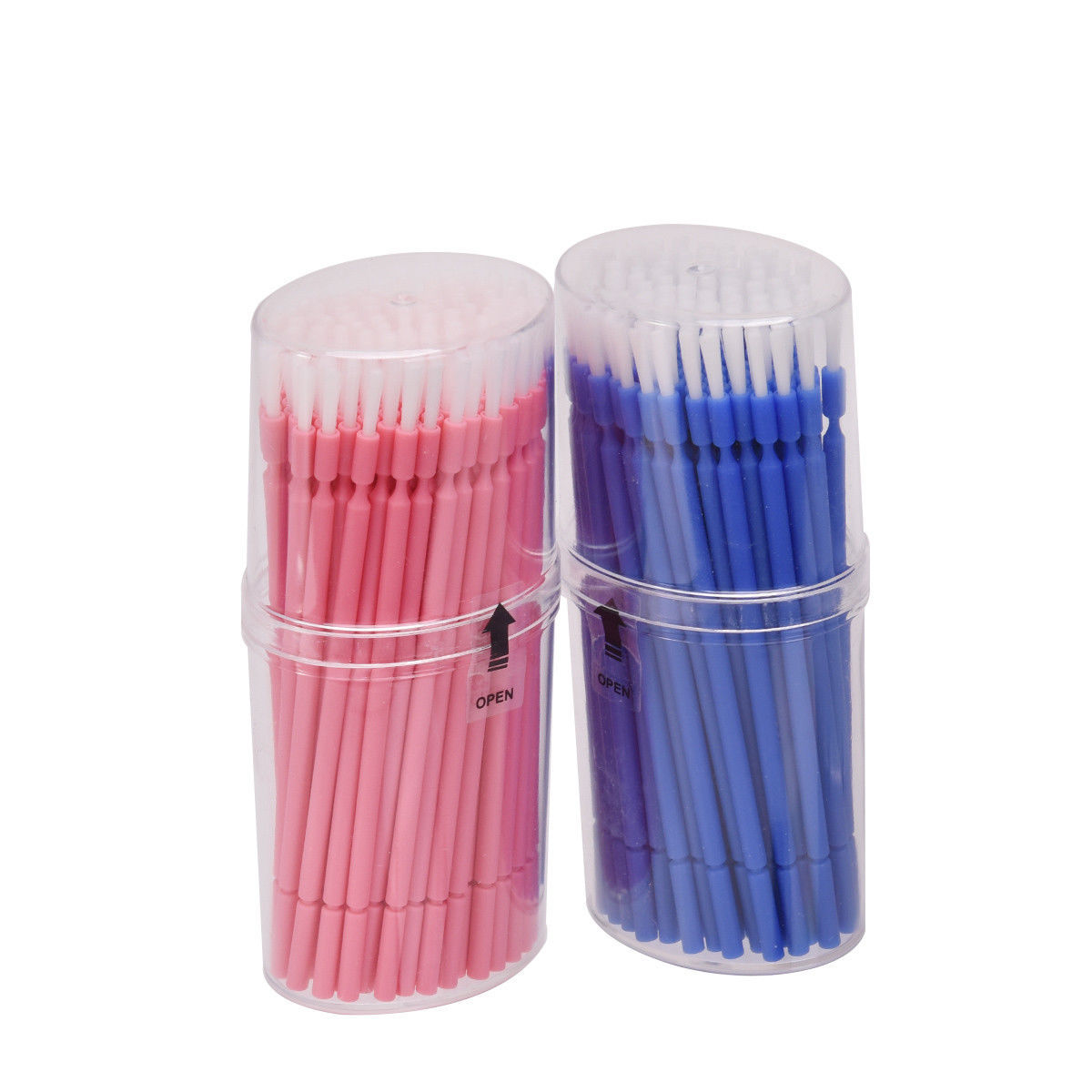 100x Dental Disposable Micro Applicator Brush Bendable Long Shank Tips Gingival