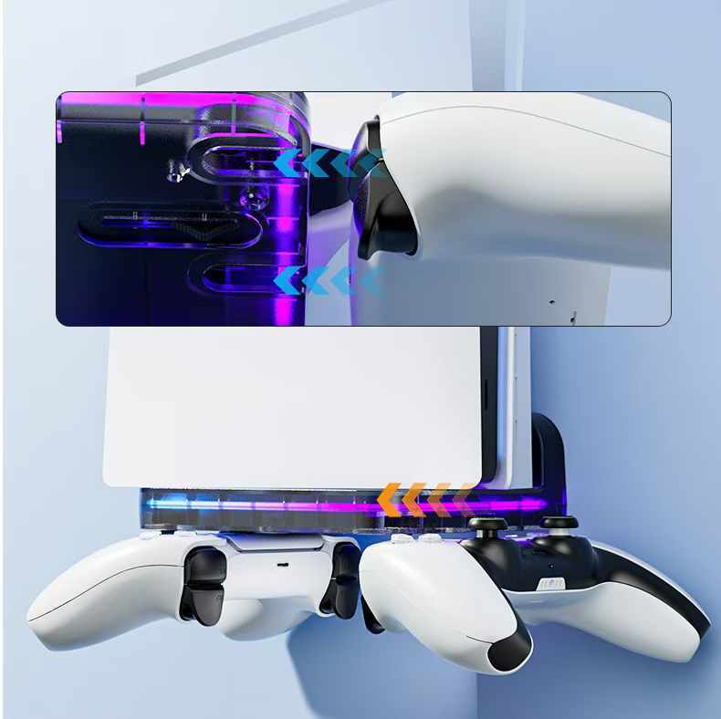 Host Wall Hanging Bracket For Sony PS5/PS5 Slim/PS5 Pro Console Handle Storage