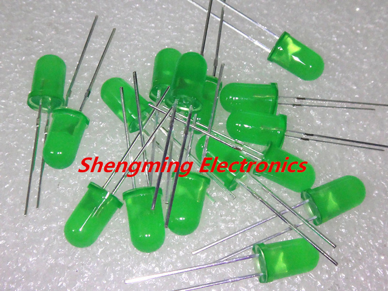 100pcs 5mm Green LED Light Lamps