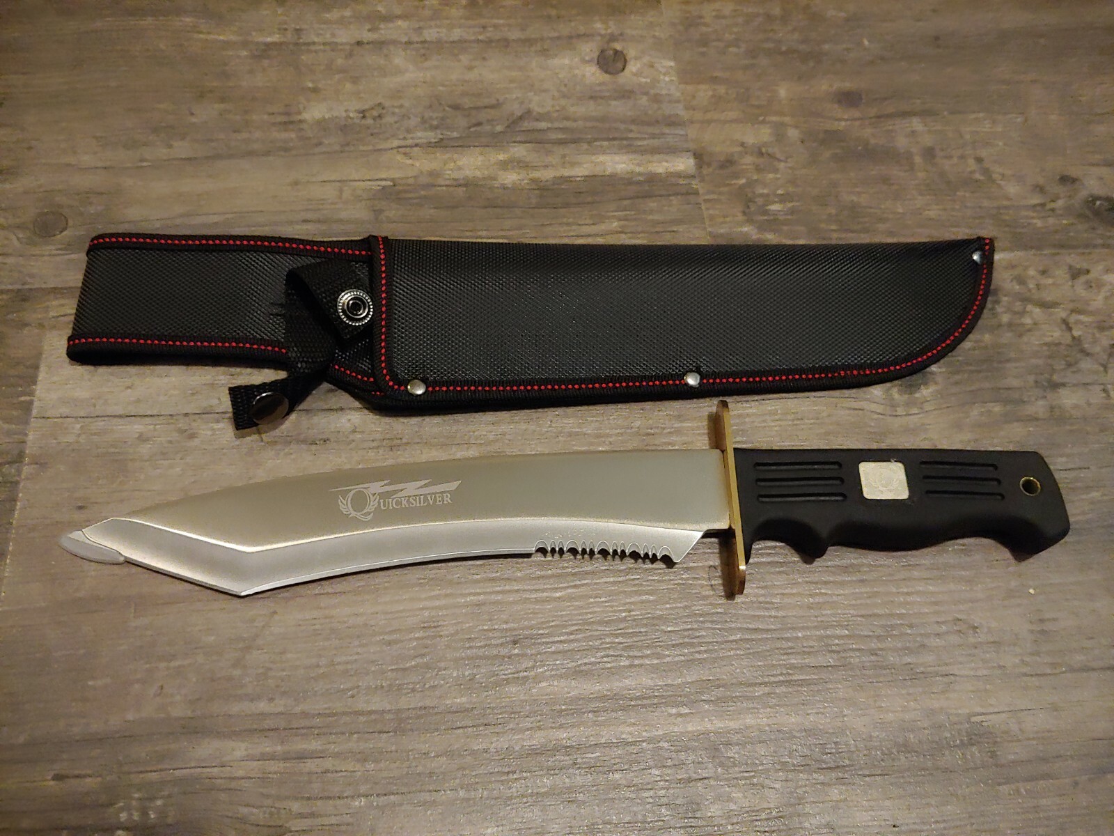 Quicksilver Bowie knife Fixed Stainless Blade 15" Overall length!!