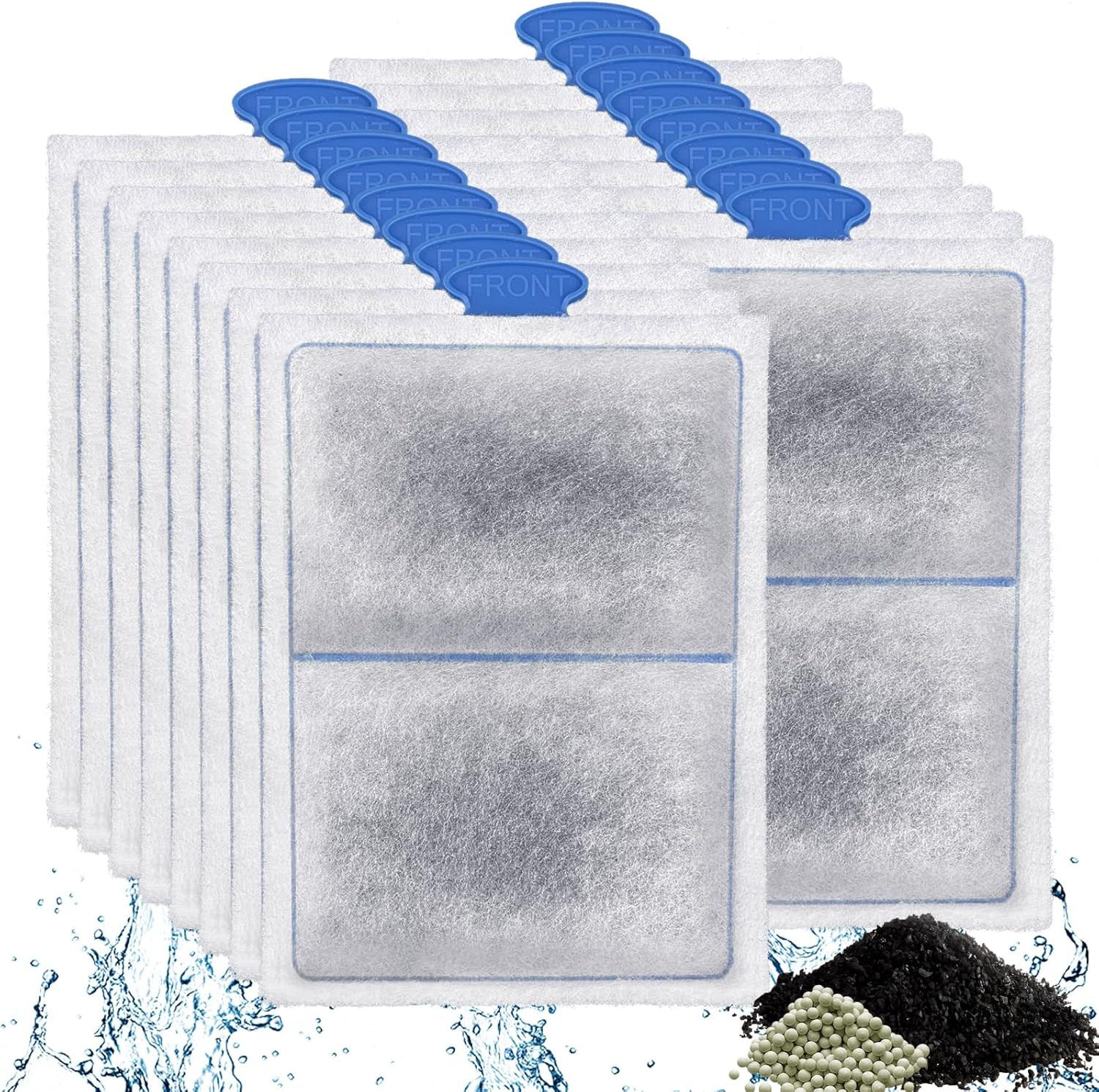 Driamor 16 Pack PF-L Fish Tank Filter Cartridges Compatible with PF20, PF30, PF4