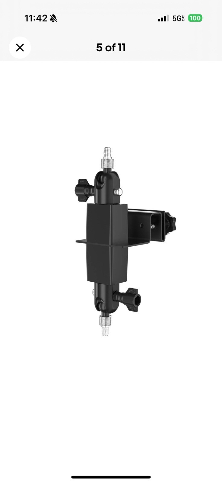 2 in 1 Gutter Mount Universal, Surveillance Camera, Solar Panel Mount.￼