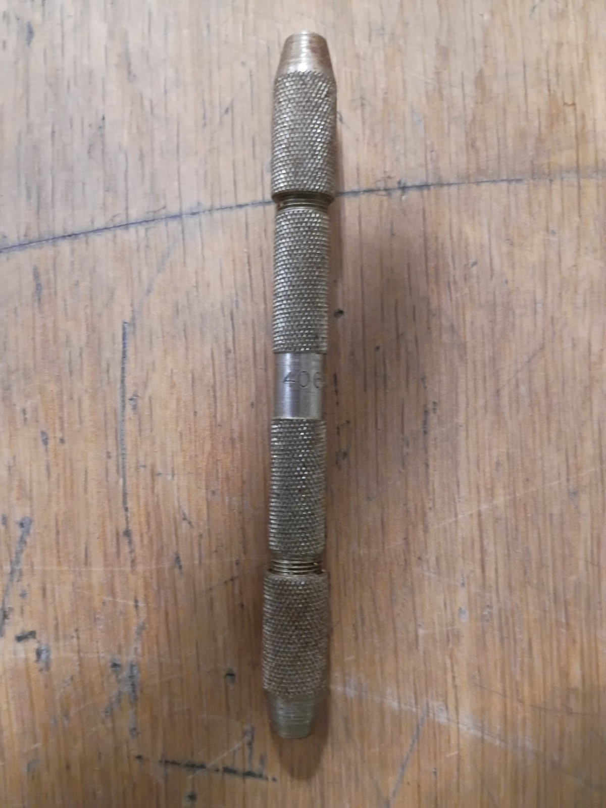 Vintage Double Ended Wire Size Pin Vice 0-1/16"