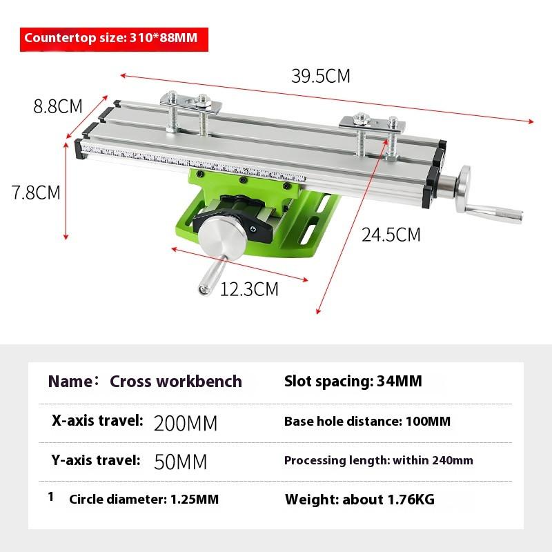 Heavy Duty Precision Cross Plain Vise Table Vise Drilling Milling Machine