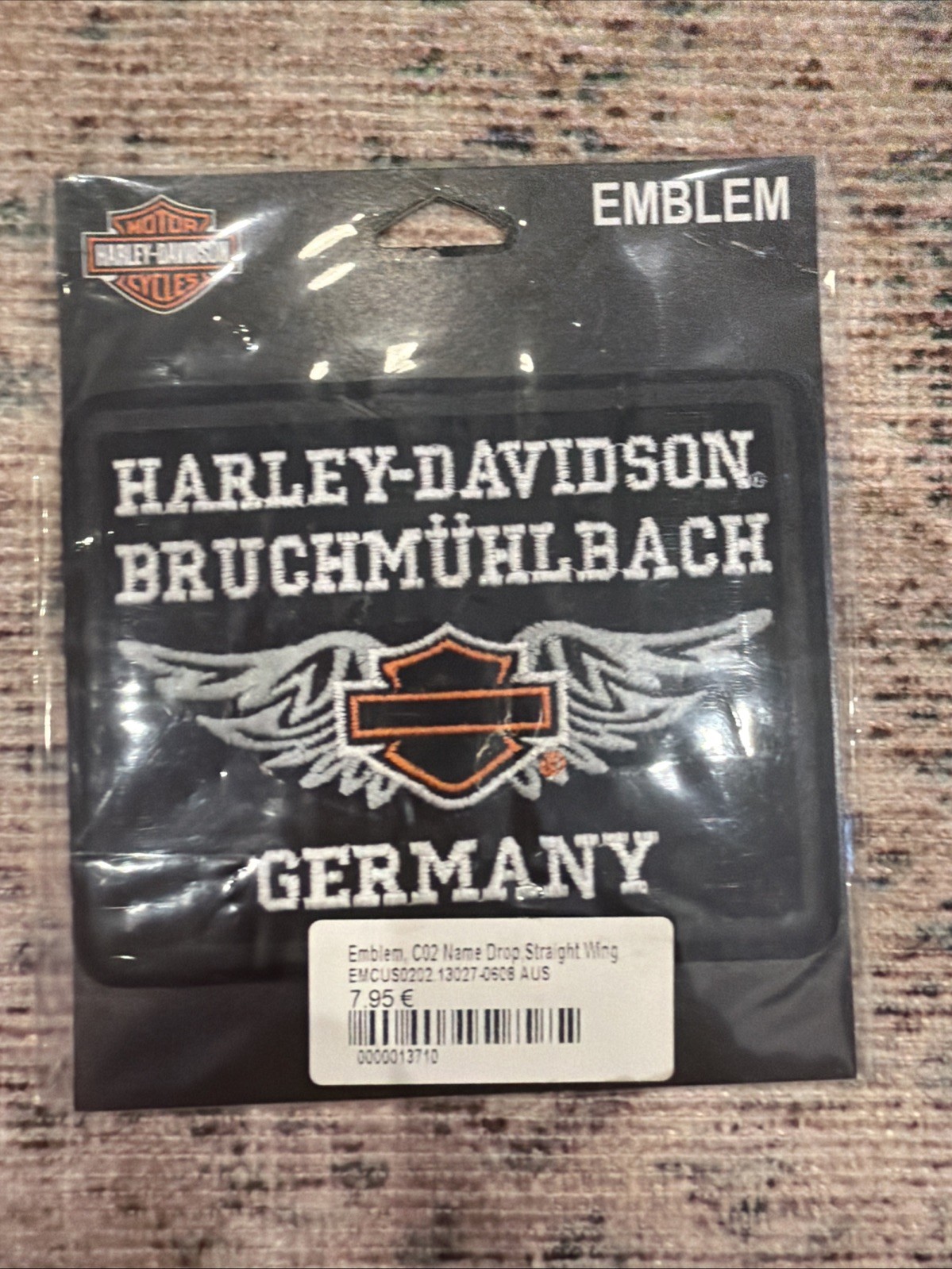 Harley-Davidson Bruchmühlbach Germany Dealer Patch Emblem New Sealed OEM Rare