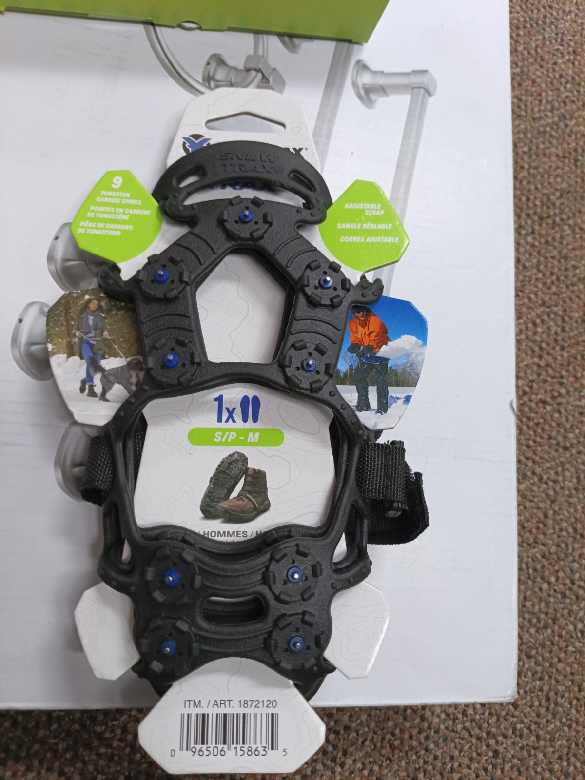 Snow Trax Snow Shoes Foot Traction Snow Ice Size S/P-M   Men's 3.5-Women's 5-9