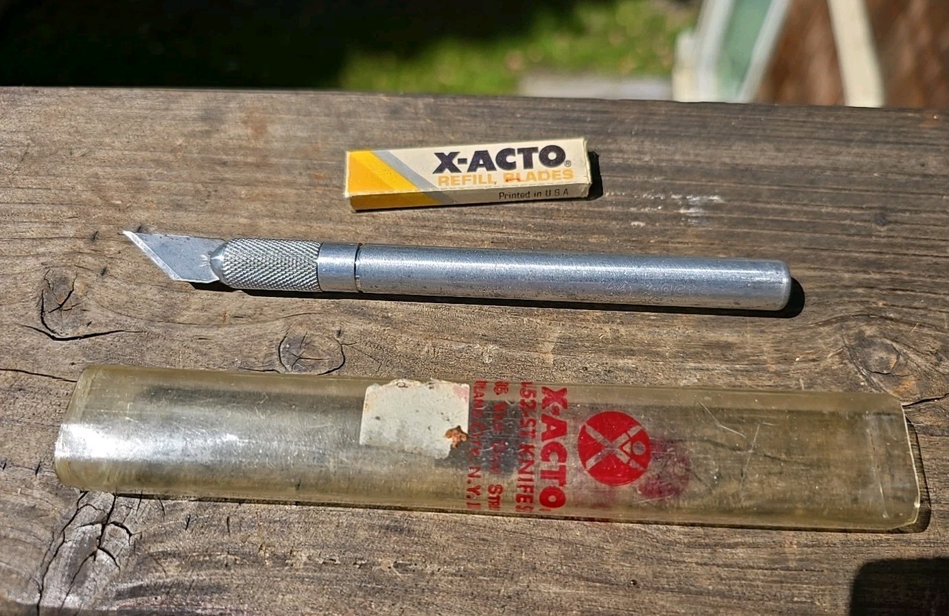 Vintage X-ACTO Knife NO. 52-ST w/ Tube & Blades Made In USA