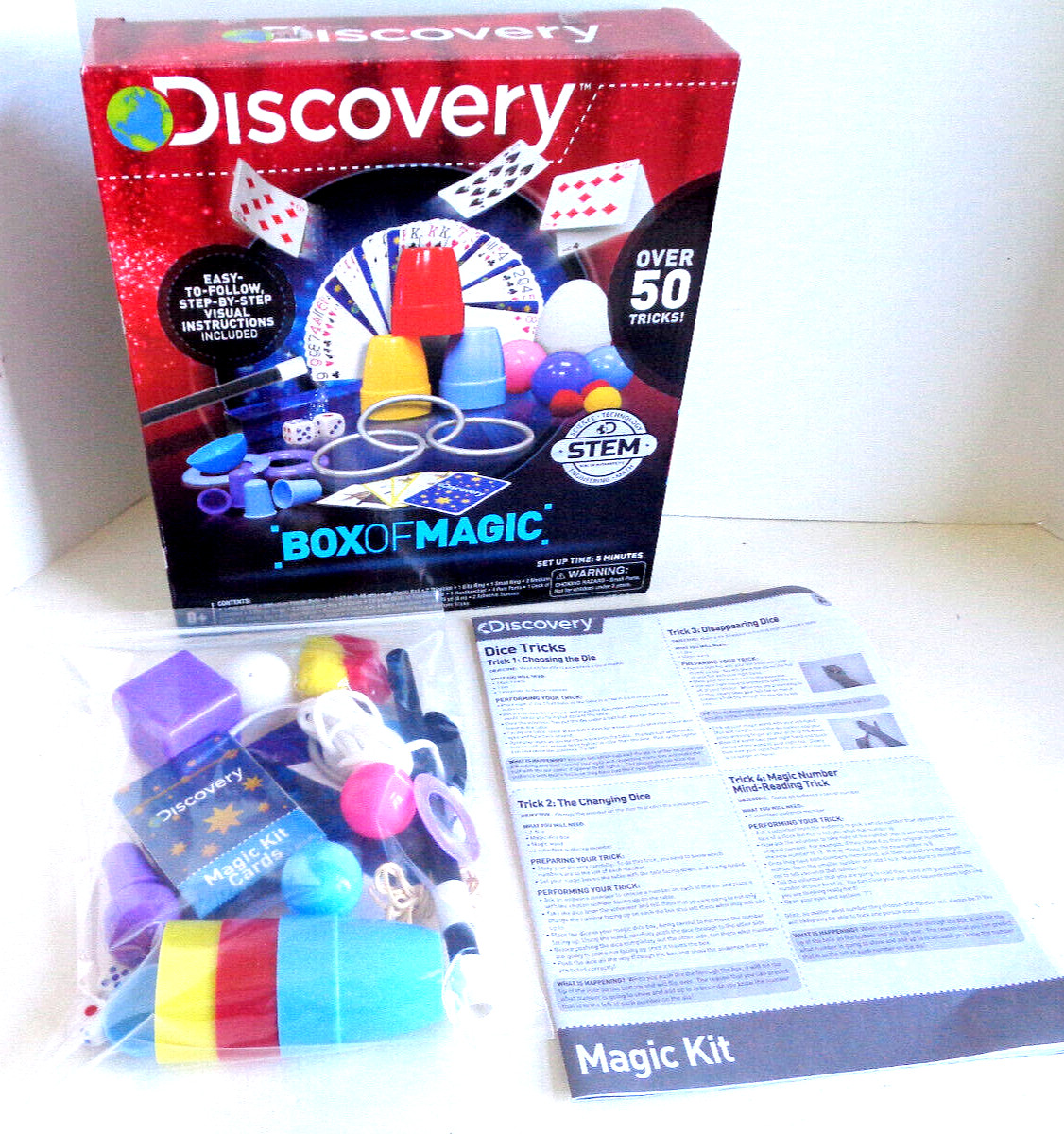 STEM Discovery Box of Magic w/Instructions for Kids Ages 8+ *Pls Read