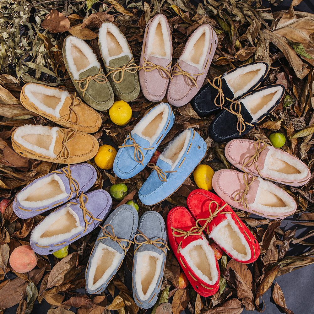 UGG Moccasins Womens Loafers Slip On Sheepskin Wool Slippers Water Ressistant