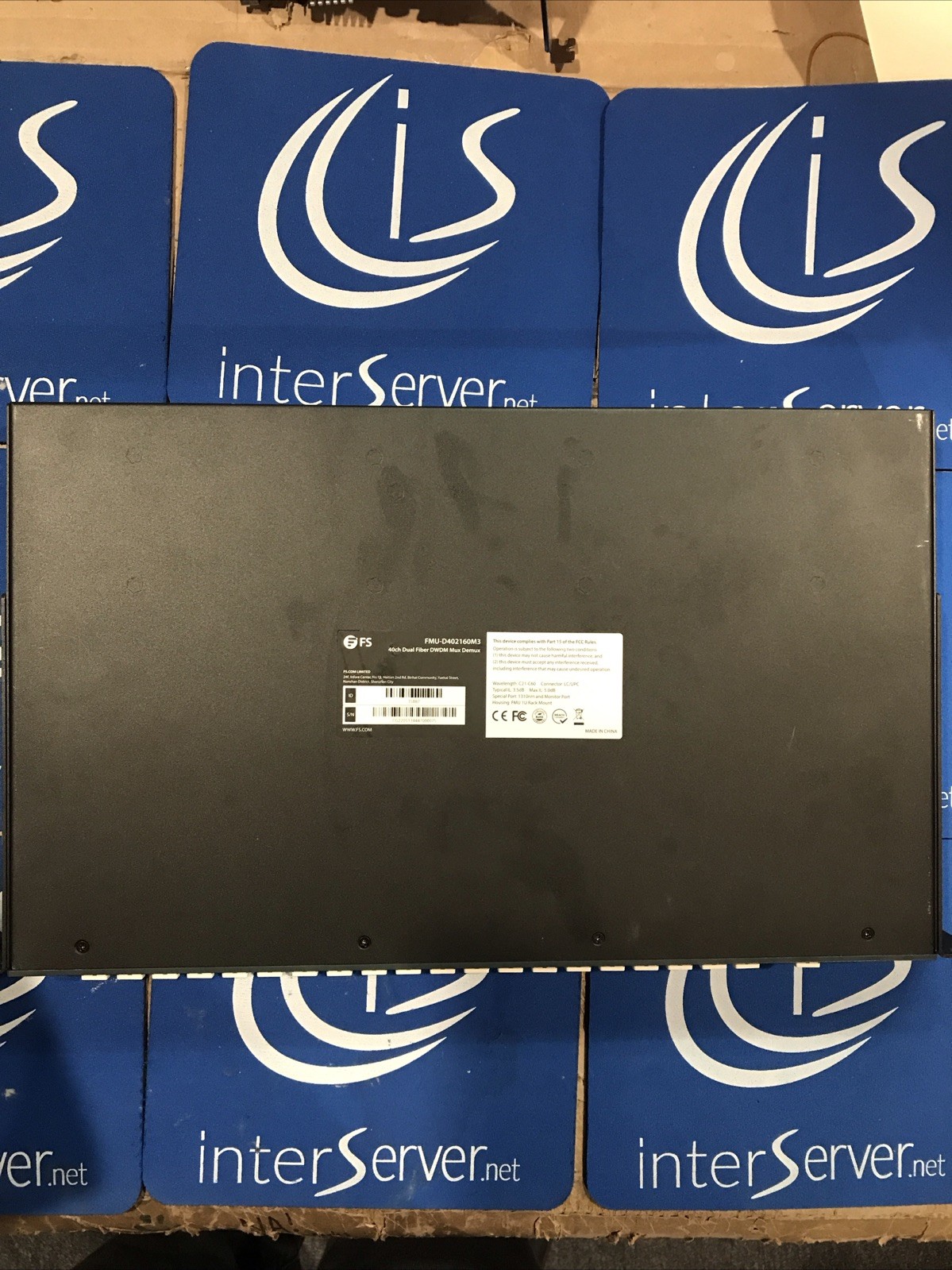 FS 40ch Dual Fiber DWDM Mux Demux, FMU-D402160M3