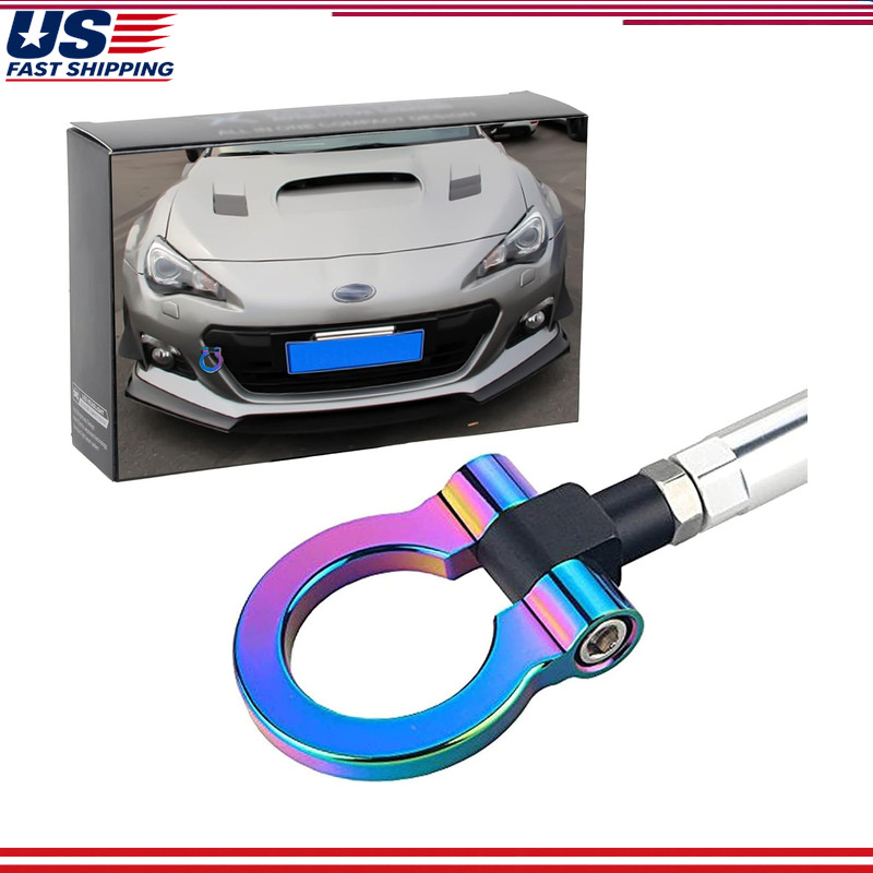 CNC Aluminum Screw-on Tow Hook Front Rear Bumper Scion FR-S, Toyota 8Color: Neon