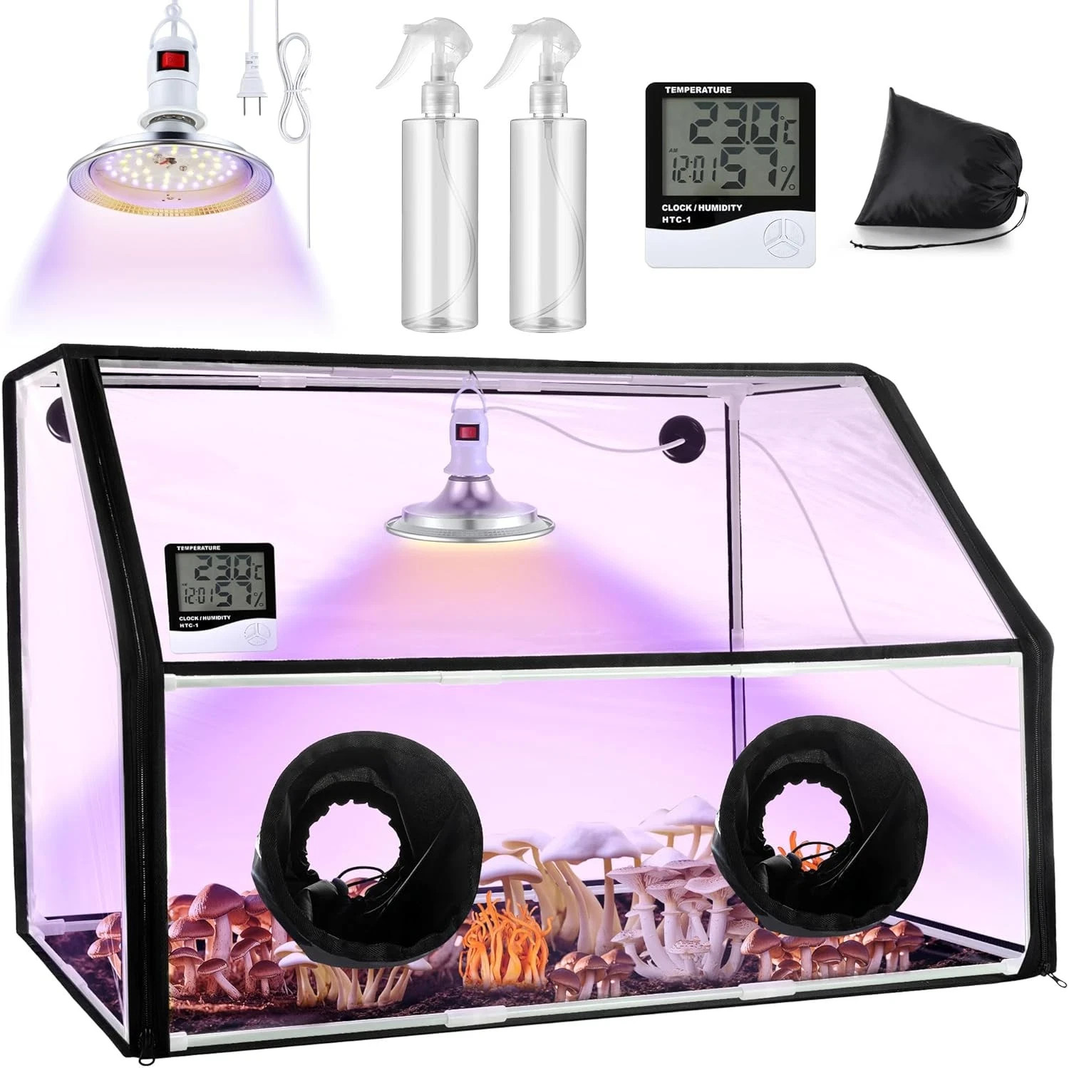 Large Still Air Box Mushroom Grow Tent, 30X20X20 in Mycology Fume Hood Propagati