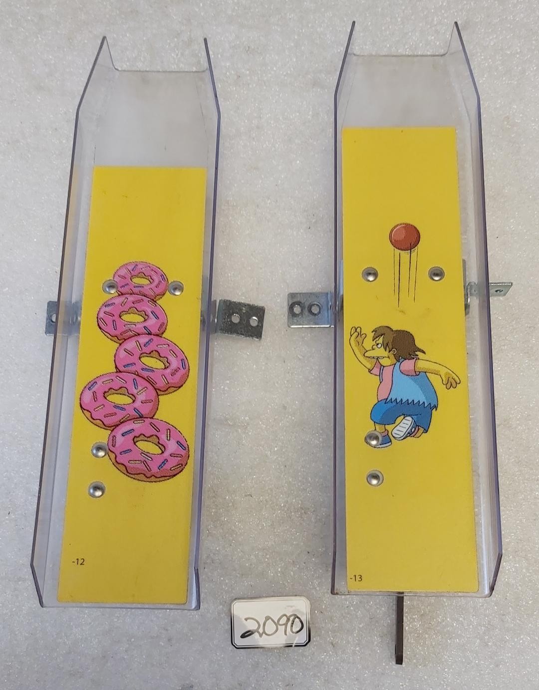 STERN SIMPSONS KOOKY CARNIVAL Redemption Game RAMPS - Lot of 2 (2090)