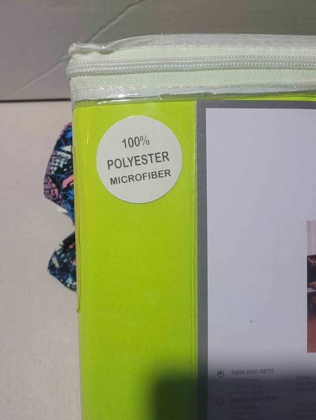 Context Home & Garden Twin Bed Sheet Set, 100% Polyester Microfiber, Lime Green