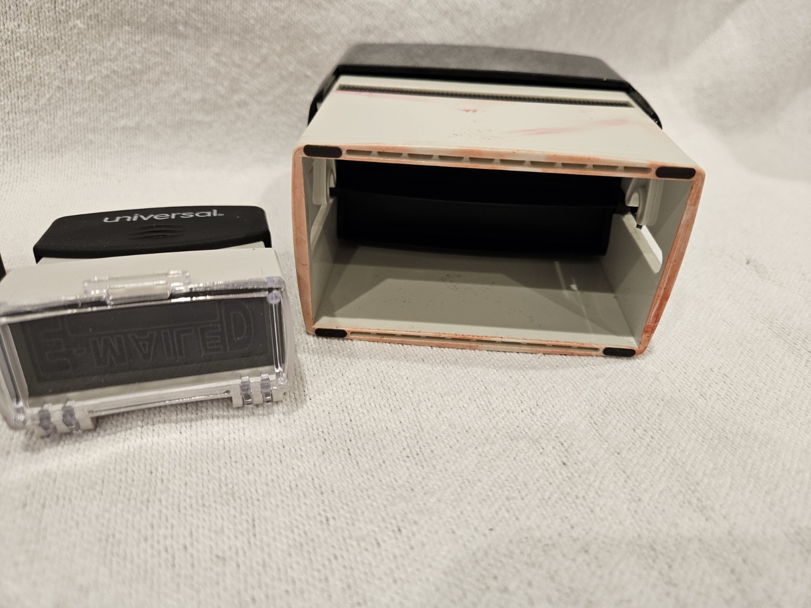 Universal AccuStamp Self-Inking Stamp Set BlueRed COPY ORIGINAL RECEIVED EMAILED