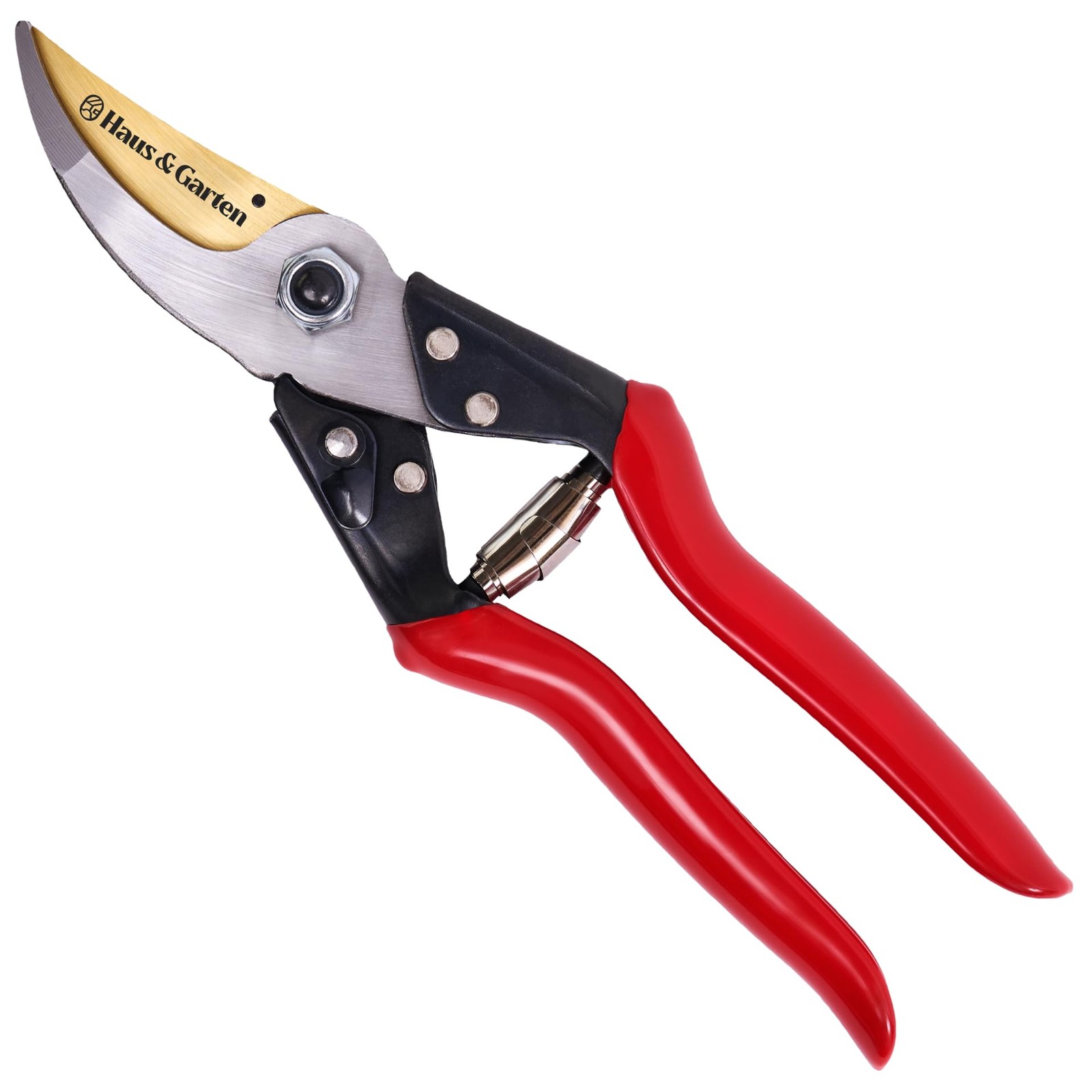 Haus & Garten ForgedPRO 8.75" Medium-Large Hands, Red Anti Slip Soft Grips