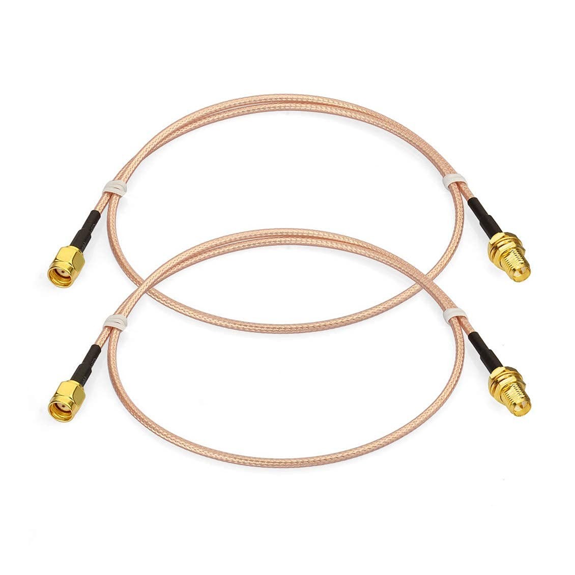 Bingfu WiFi Antenna Extension Cable (2-Pack) 24 inch / 60cm, 24 / 60cm