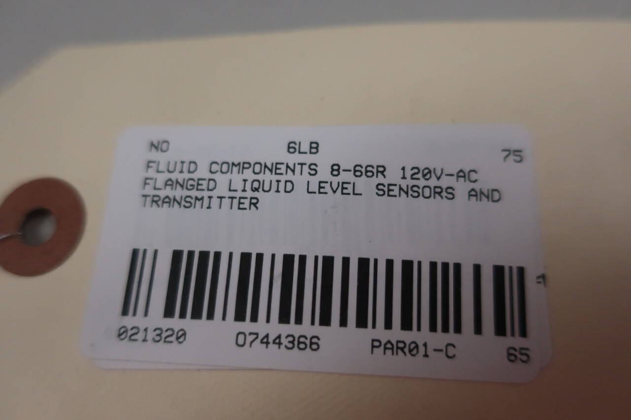 Fluid Components 8-66R Liquid Level Sensor 120v-ac