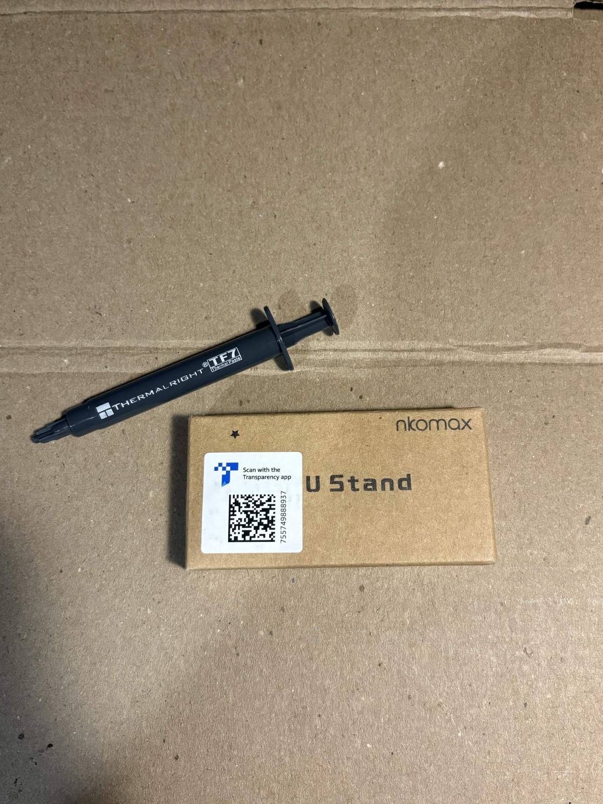 Thermal paste (Used) GPU Bracket (New)