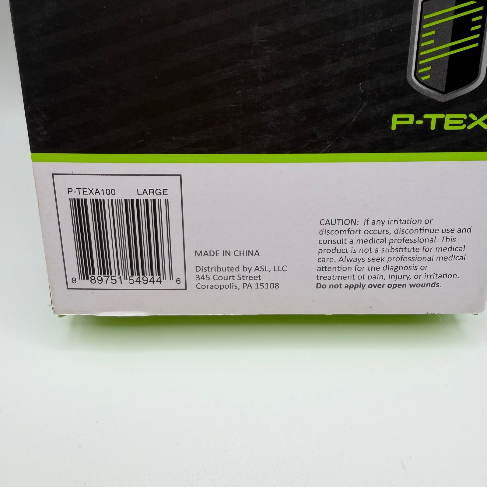 P-TEX Ankle Sleeve Large Black Thermal Compression Support P-TEXA100