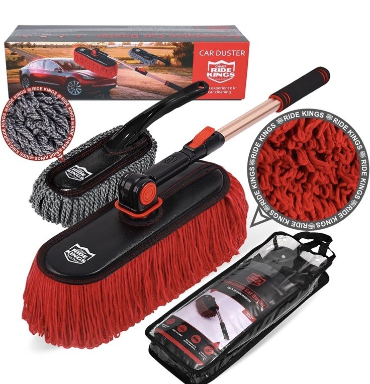 Car Duster Exterior Scratch Free,Soft Car Brush Kit for Car,Truck,Suv,Rv and Mot