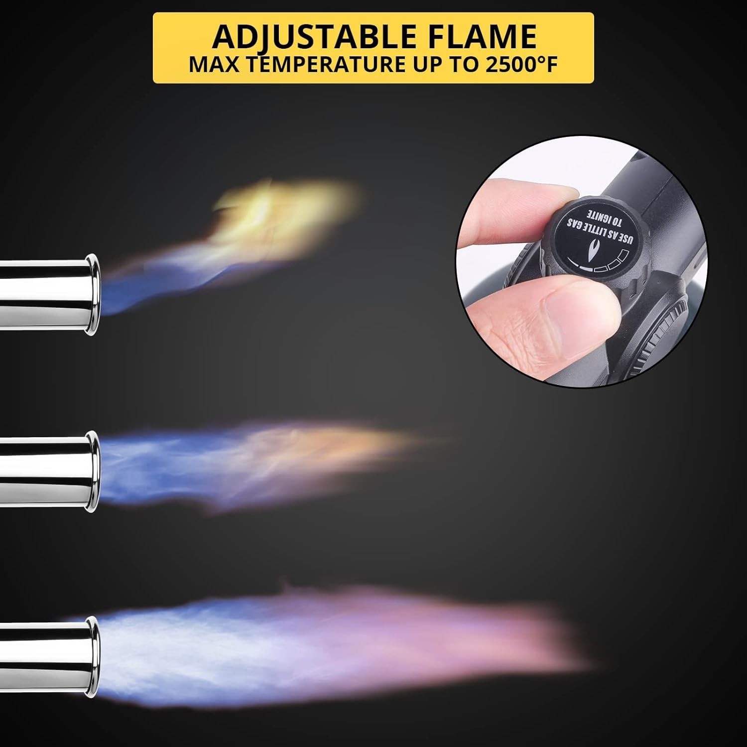 Powerful Cooking Torch, Sous Vide Propane Torch, Kitchen Culinary Grilling To...