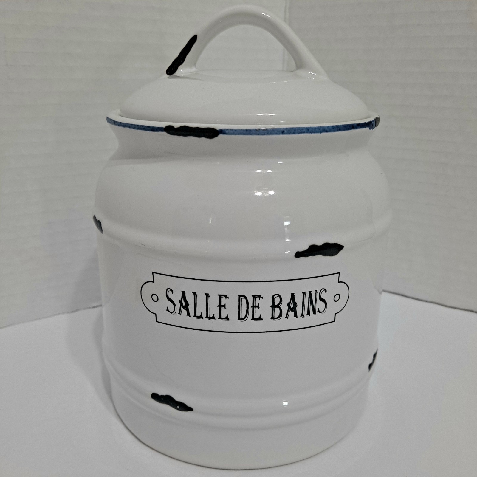 French Country Salle De Bains Ceramic Bathroom Canister California Pantry