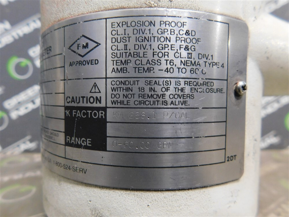 USED Johnson Yokogawa YF102-AAUA1A-S3S3*E/FMF Vortex Flowmeter 24VDC 1440 PSIG