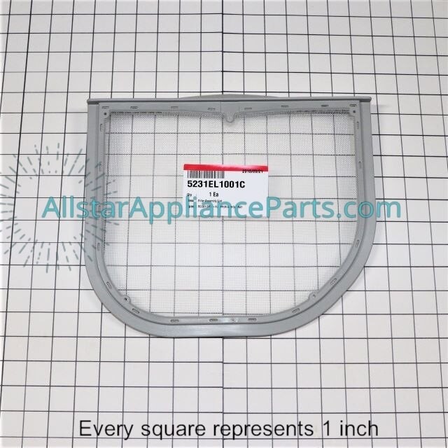 LG Dryer Lint Filter (Gray) 5231EL1001C