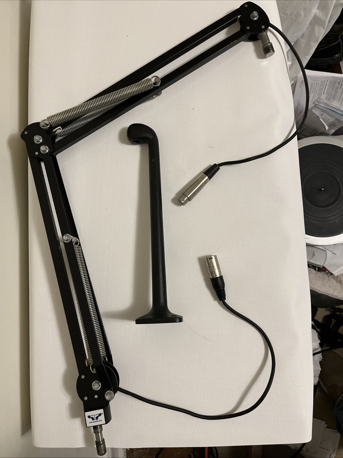 O.C. White Pro Mic Boom with Riser and Low Noise XLR Cable