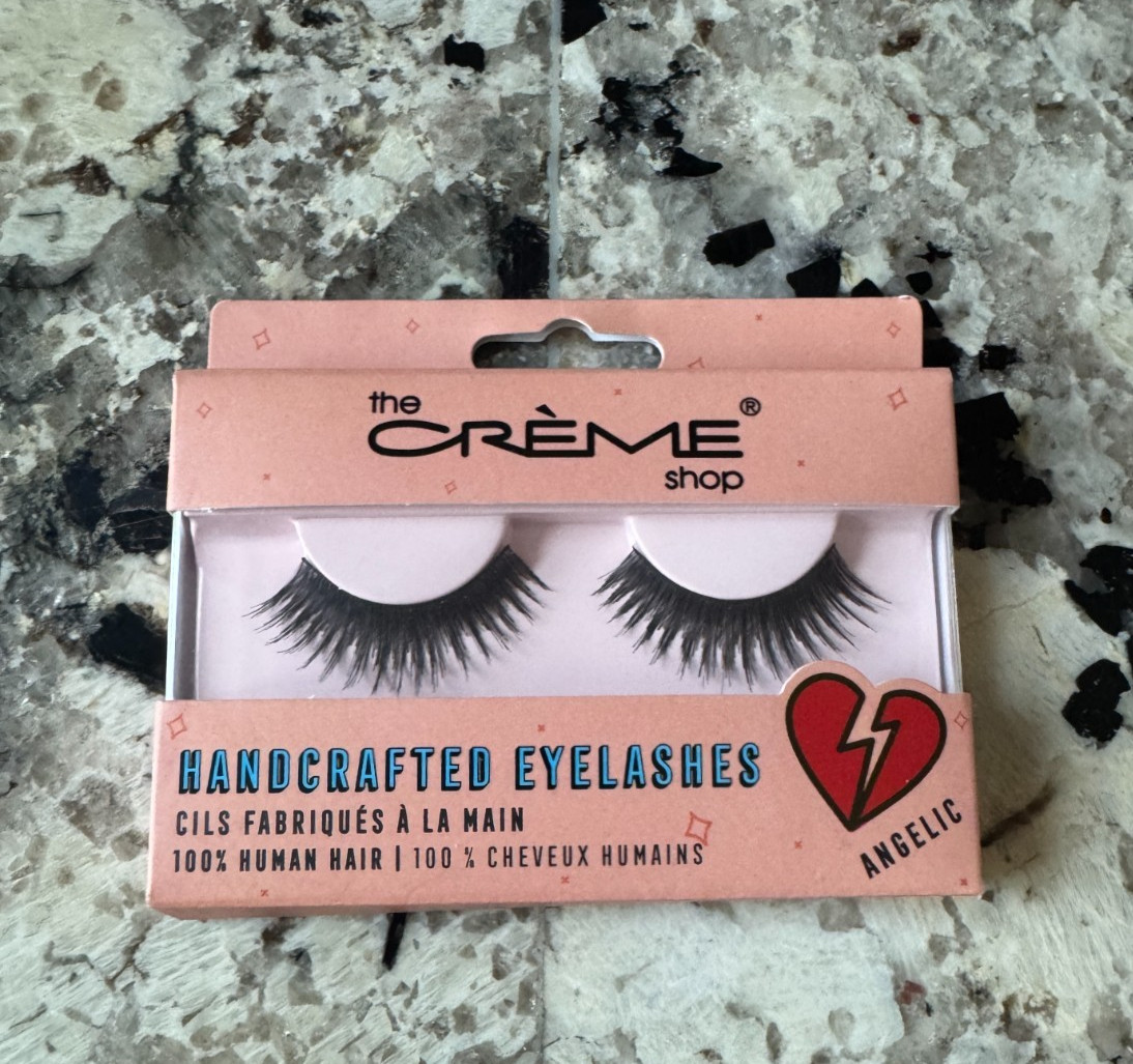 The Creme Shop Angelic Handcrafted Eyelashes 100% Human Hair New
