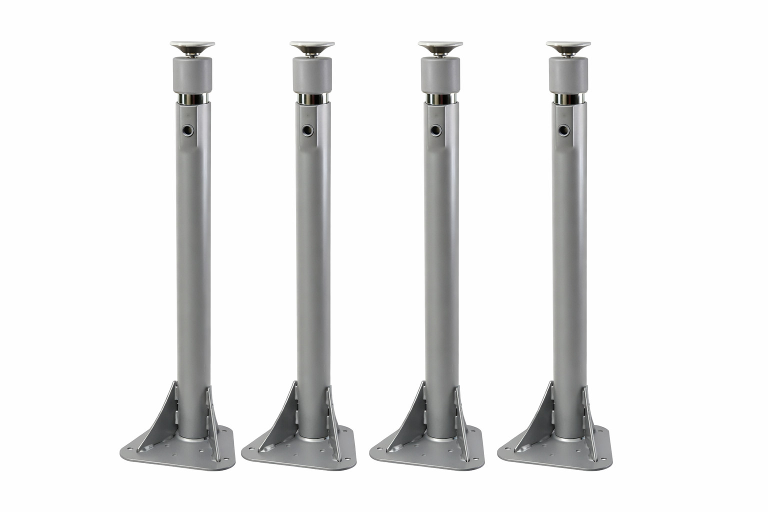 MooreCo 66692 Platinum Adj. Table Legs Table Height 4 Pk Triangular Base 16"-27"