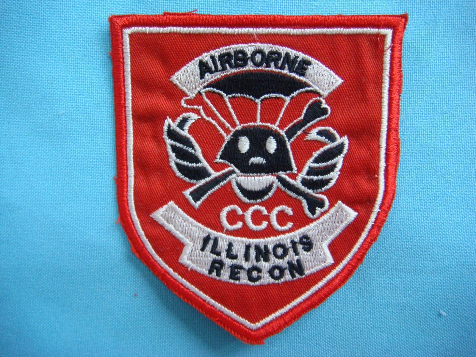 VIETNAM WAR PATCH, US 5th SF GROUP MACV-SOG AIRBORNE CCC  RT ILLINOIS RECON