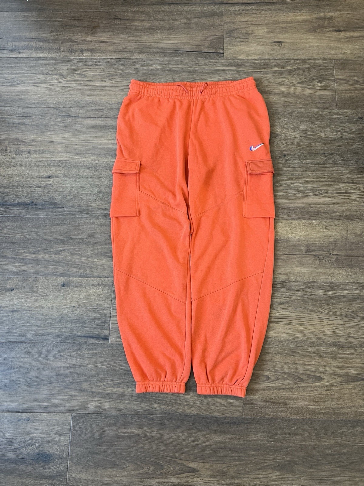 Nike Orange Loosefit Baggy Joggers Sweatpants - Large/L