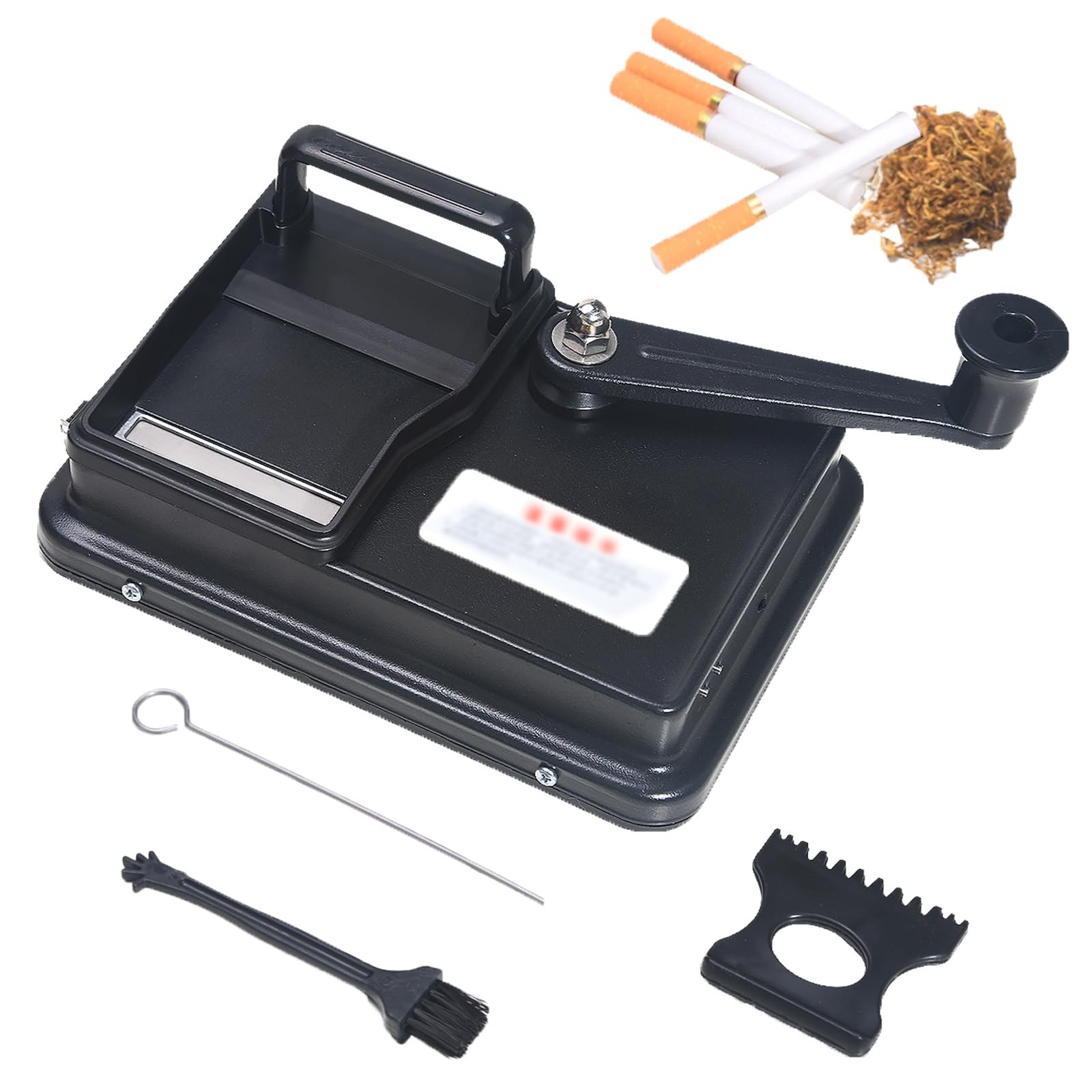 Cigarett Rolling Machine, Manual Cigarett Roller, Portable Black Rolling Ma