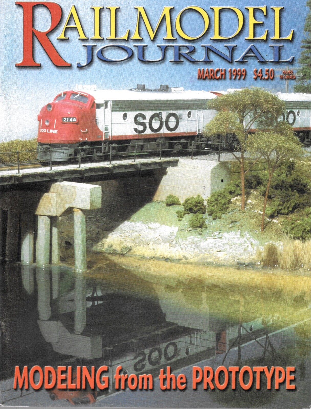 Railmodel Journal Mar.1999 Soo Line Santa FE ATSF Missouri Pacific Rock Island