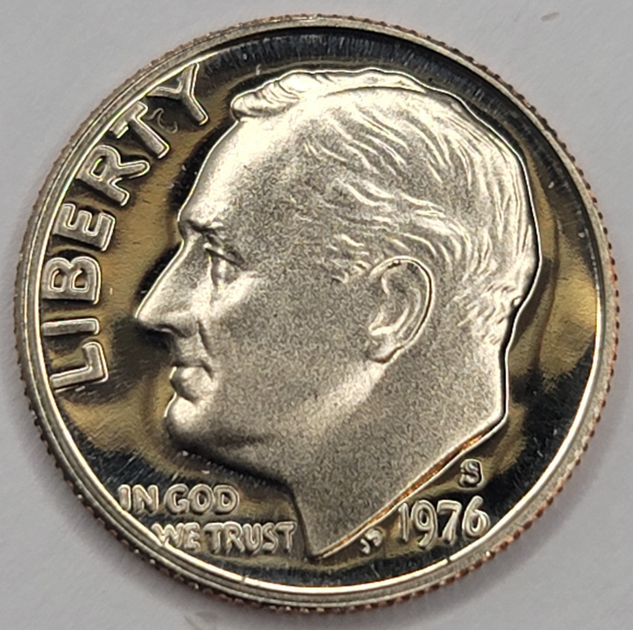 1976 S Gem Proof DCAM Roosevelt Dime - CN-Clad