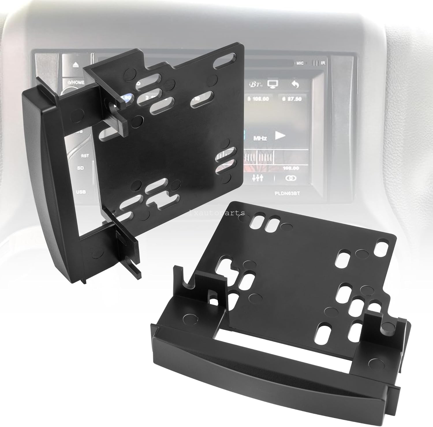 2 DIN Car Stereo Radio Bracket Dash Installation Kit For Jeep Liberty 2008-2013