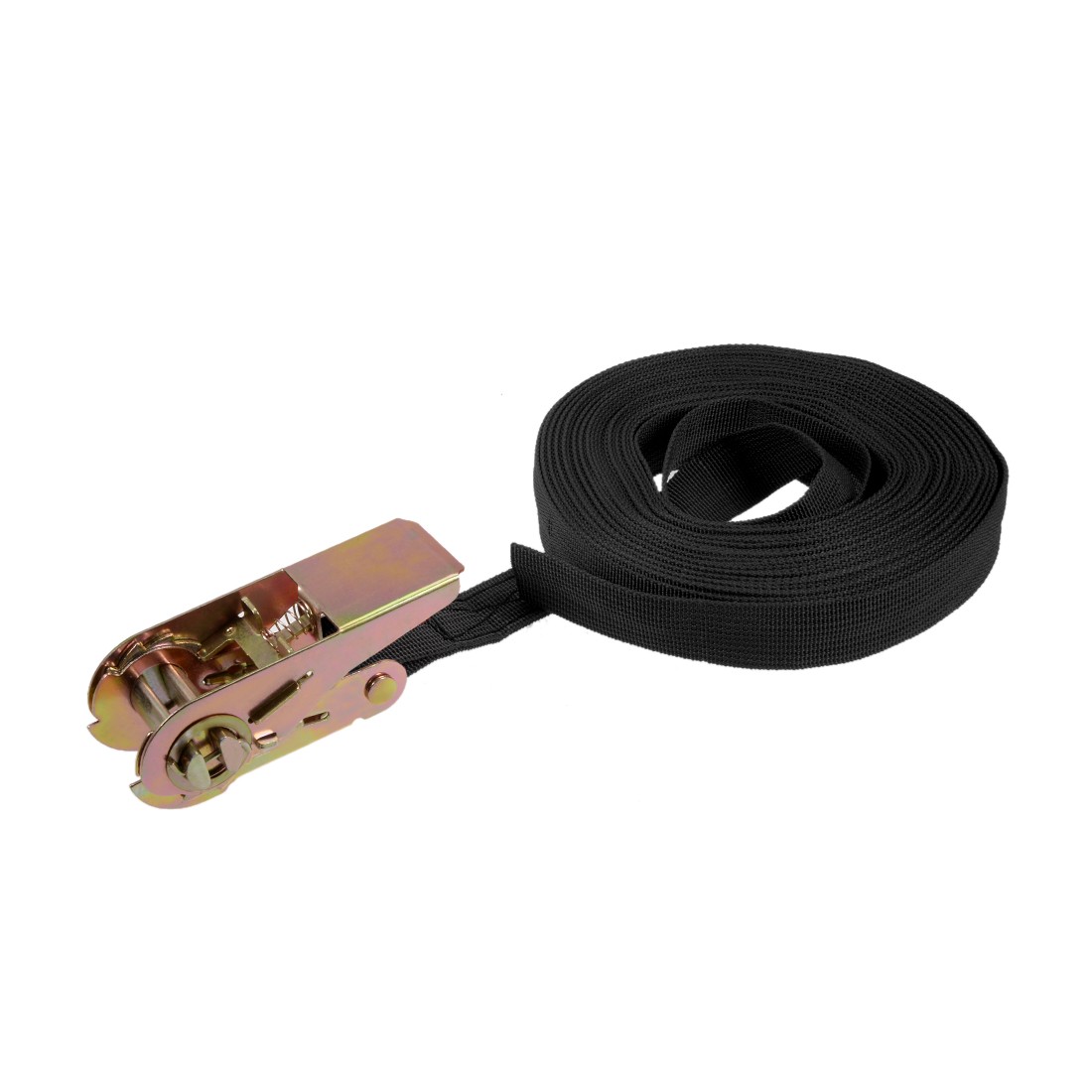 10M x 25mm Ratchet Tie Down Strap Cargo Lashing Straps 250Kg Work Load, Black