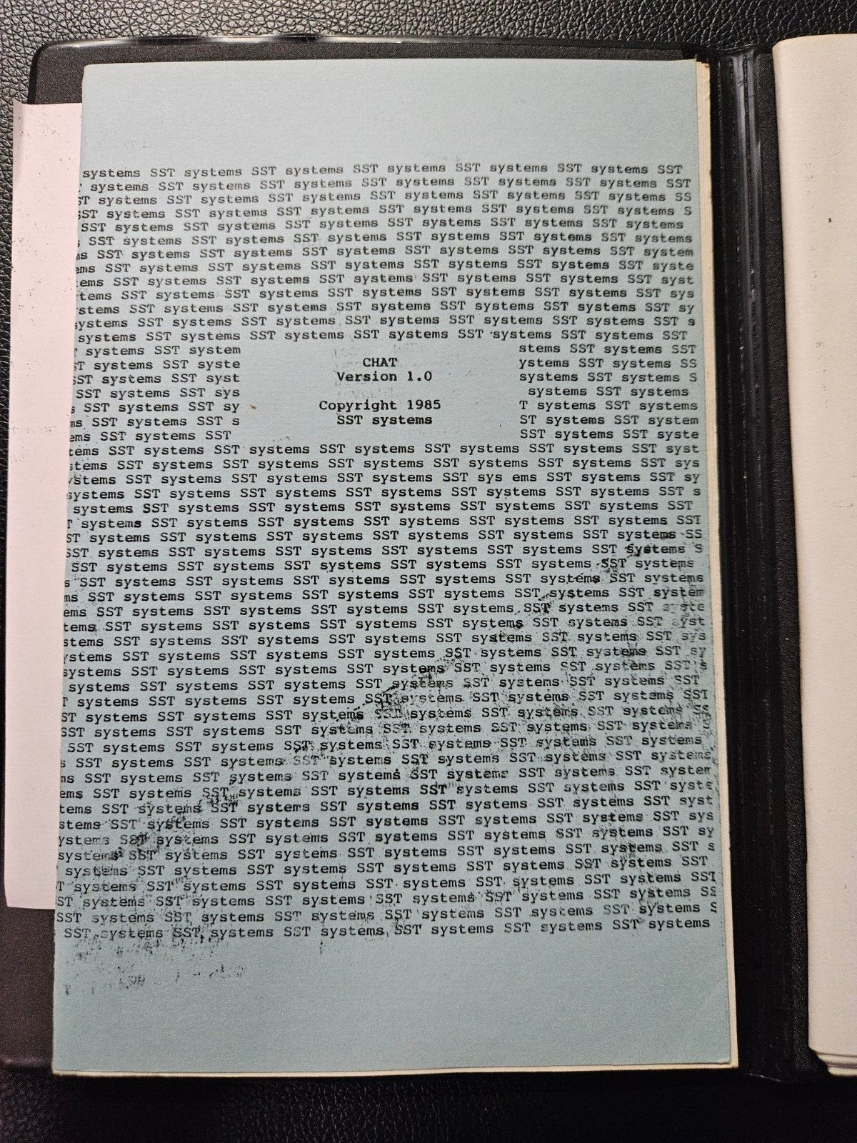NS CHAT by SST SYSTEMS for ATARI ST