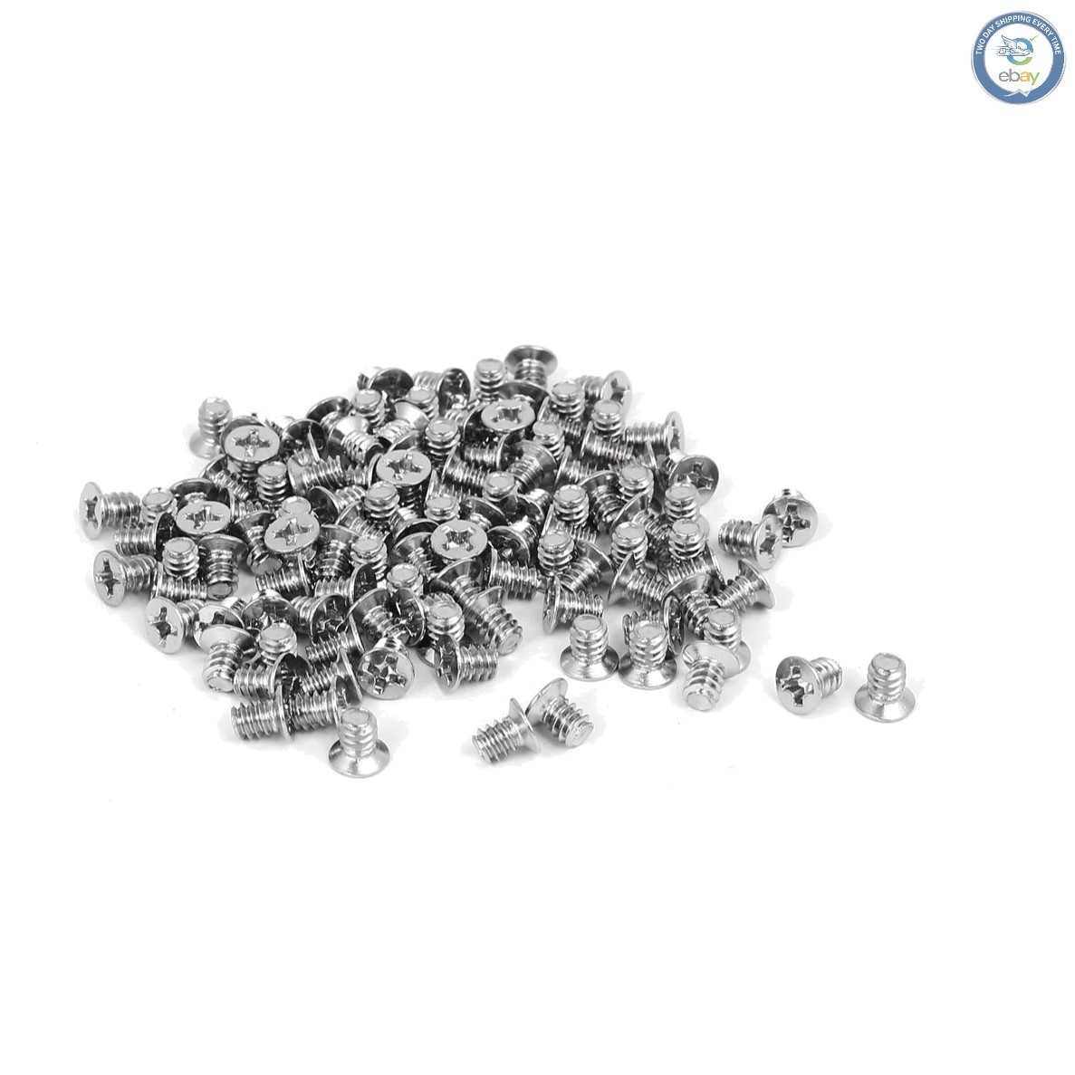 100PCS 3.5-Inch HDD Flat Phillips Head Hard Drive Screws - Durable Nickel Plated