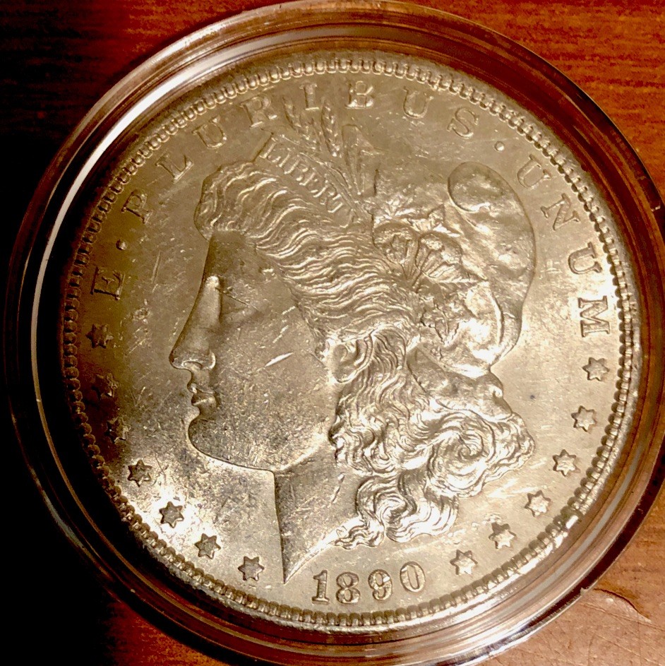 1890 S Morgan Dollar BU Rare