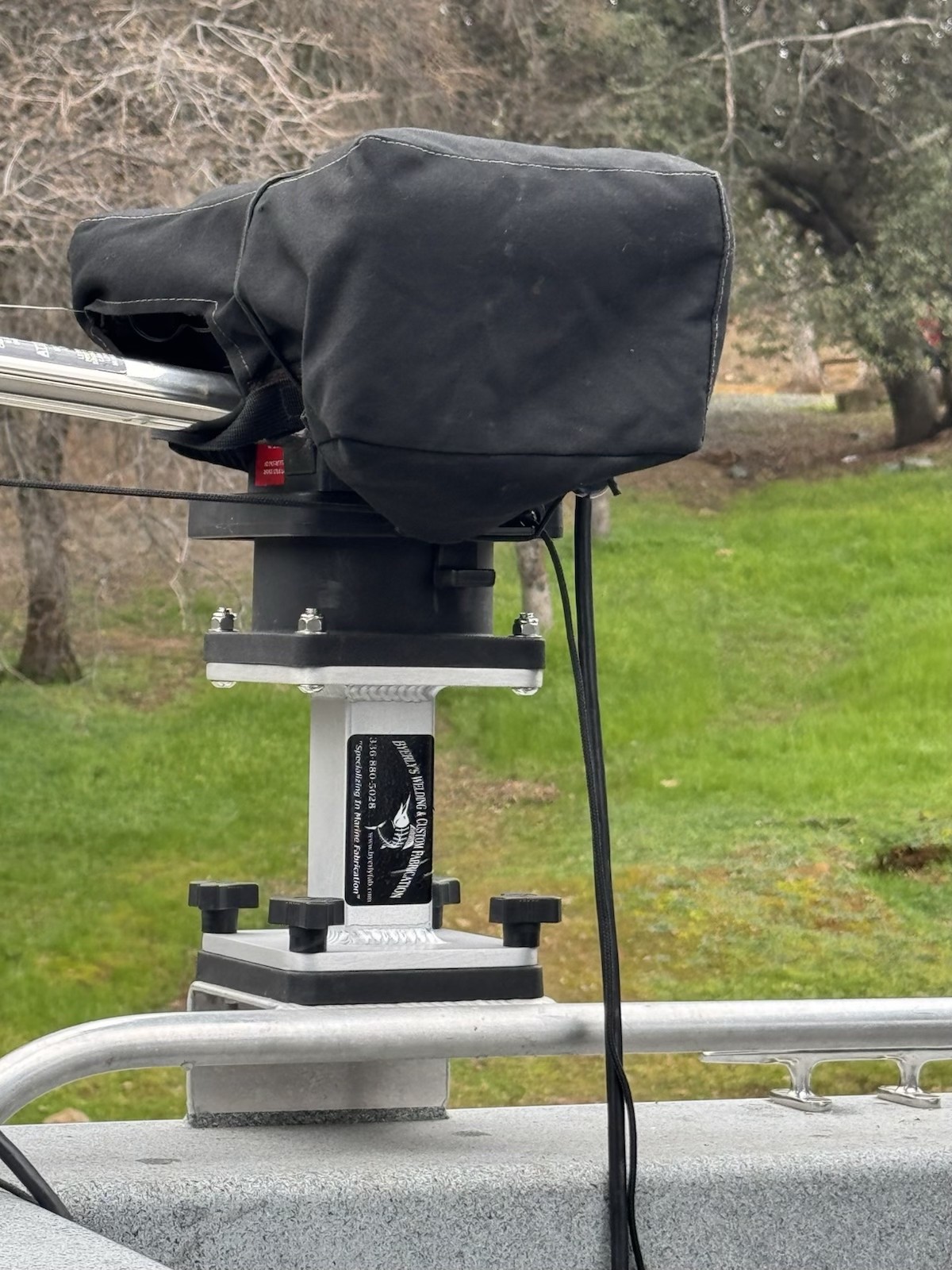 Two Scotty Downrigger Pedestals 6'' tall