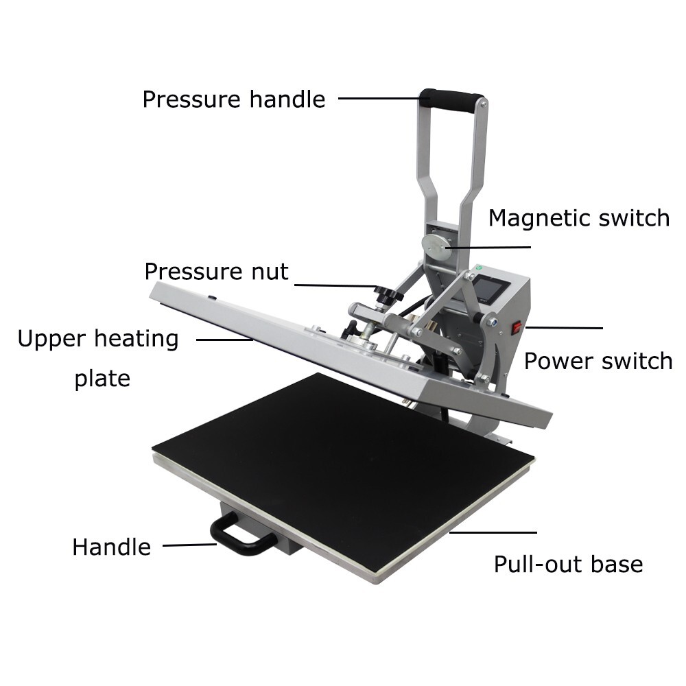 110V Semi-Automatic Heat Press Machine Drawer Design Tshirt Phone case Pallow