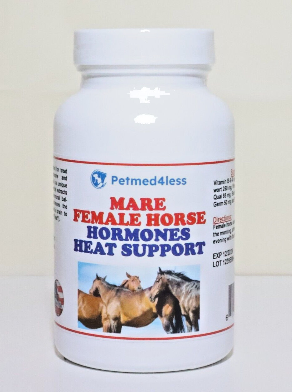 MARE HEAT SUPPORT - FEMALE HORSE HEAT TIME - 120 Capsules - Made in USA