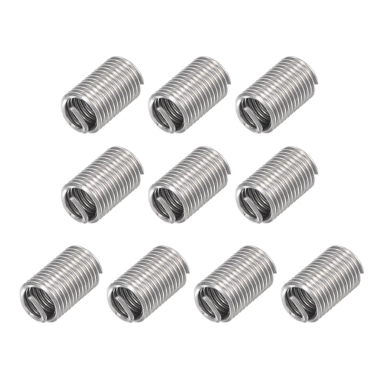 3/8-16 UNC 2.5D 304 Stainless Steel Wire Thread Insert Threaded Sleeve 10pcs