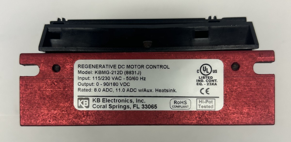 KB ELECTRONICS KBMG-212D (8831J) REGENERATIVE DC MOTOR CONTROL