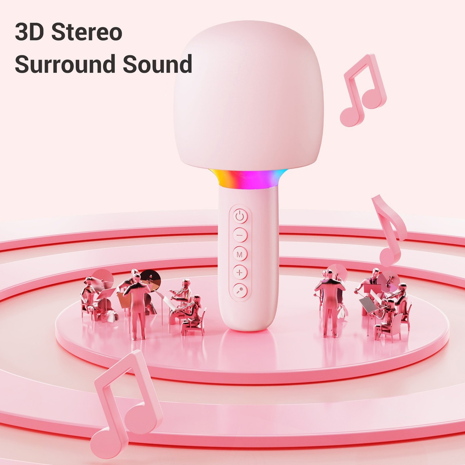 Wireless Bluetooth Karaoke Microphone Machine Portable Handheld Mic Speaker IVUO