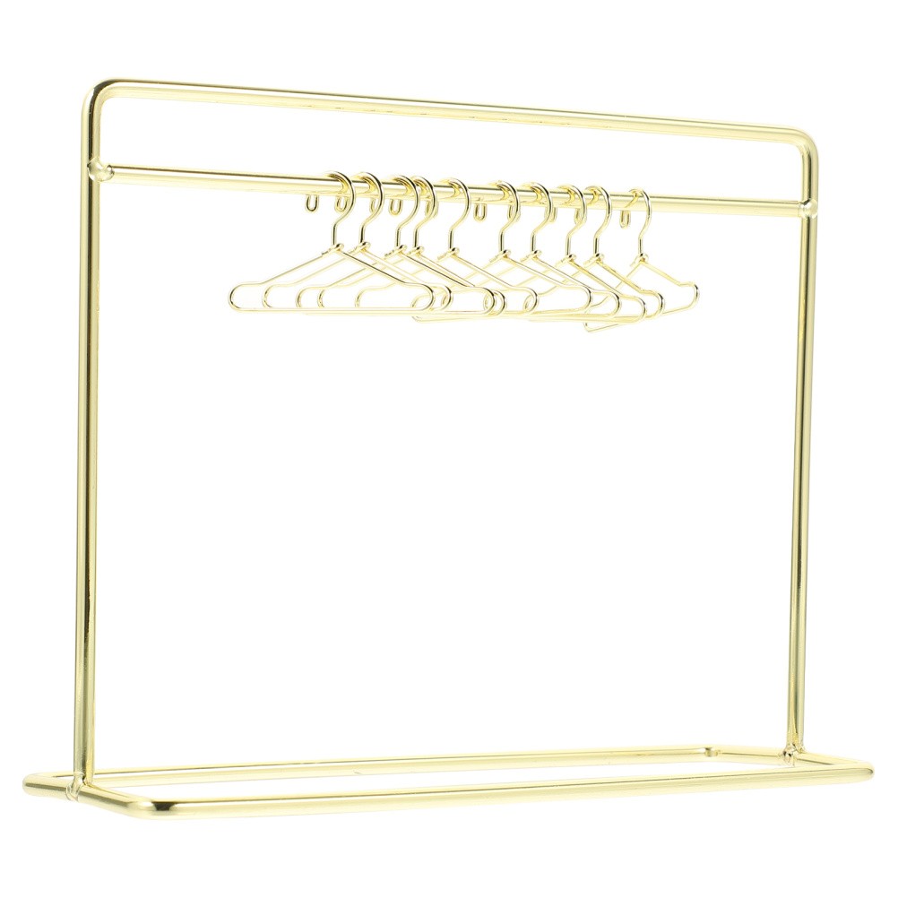 18 Inch Doll Garment Rack Mini Dollhouse Clothes Toy Miniature Hanger