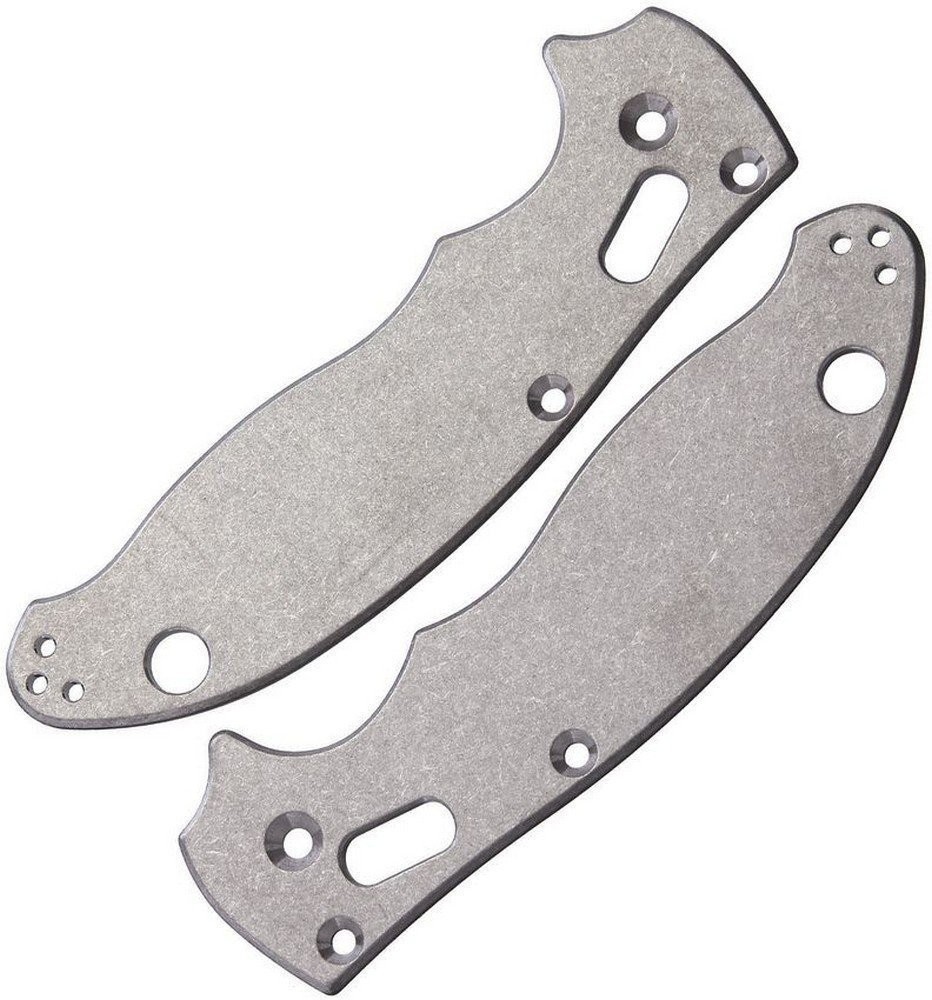 Flytanium Manix 2 Antique Stonewash Finish Titanium Gray Handle Scales - FLY-580